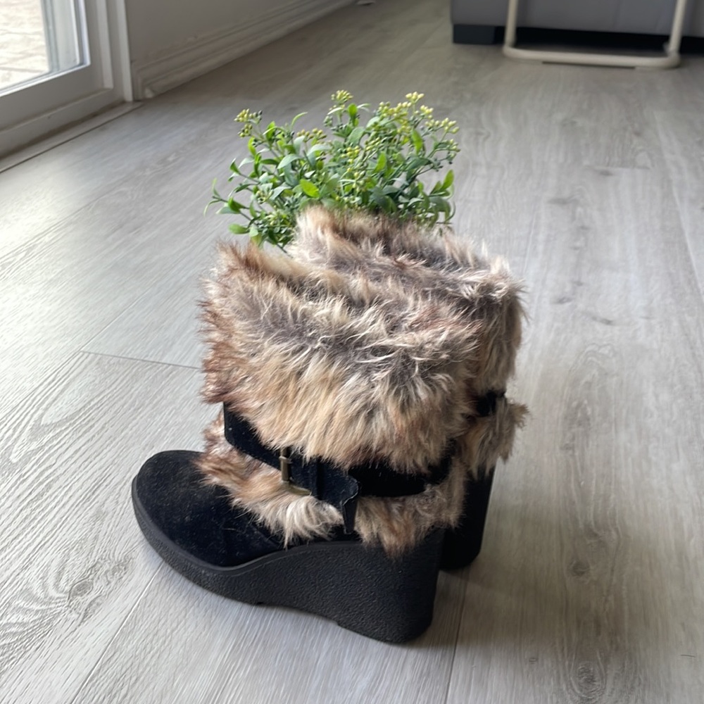Edge booties with fur - Picture 2 of 3